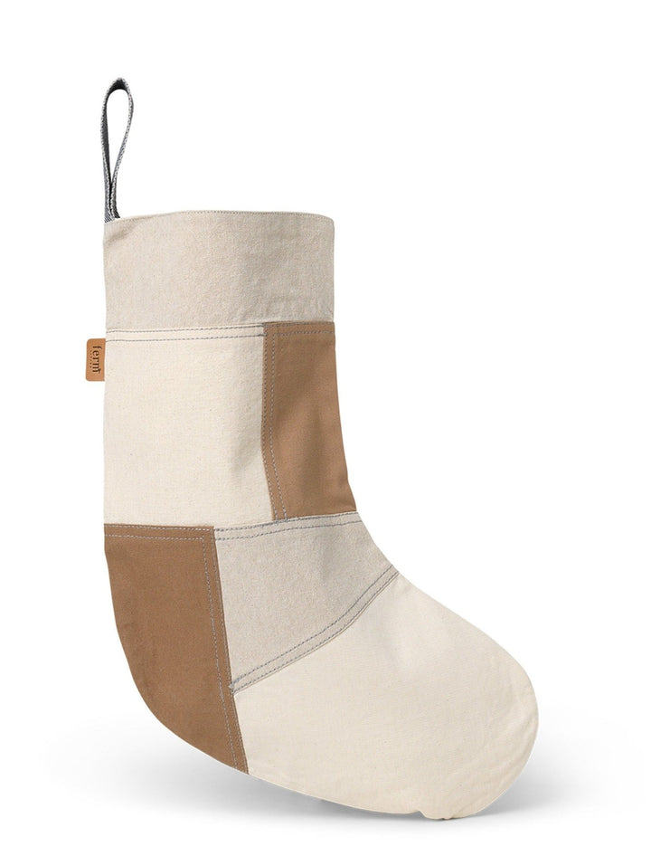 Patchwork Christmas Stocking - Ferm Living - Art + Objects - Tonal - HORNE