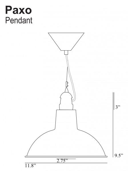 Paxo Pendant - Black - Original BTC - Pendants - HORNE