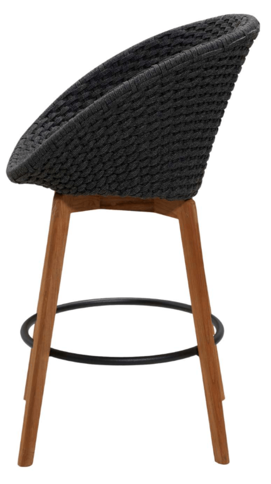 Peacock Bar Chair, Teak Legs - Cane Line - Outdoor Furniture - No Cushion - HORNE