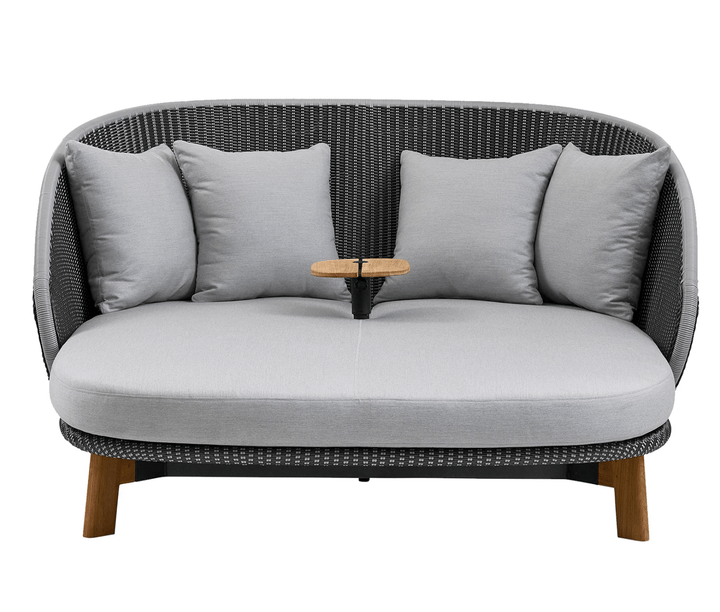 Peacock Daybed - Cane Line - Outdoor Furniture - Add Parasol w/ Pulley System - HORNE