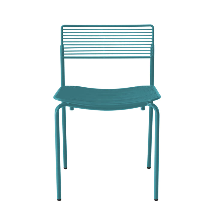The Rachel Chair - Set of 2 - Bend Goods - Chairs - Peacock Blue - No Pad - HORNE