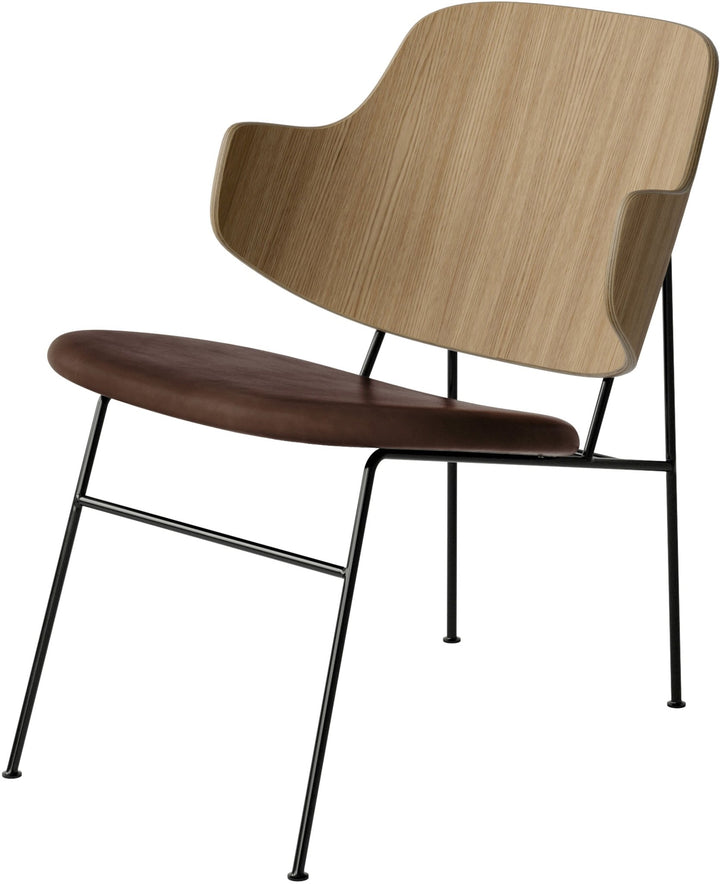 Penguin Lounge Chair - Audo Copenhagen - Chairs - Natural Oak - Dakar 0329 - HORNE