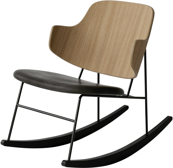 Penguin Rocking Chair - Audo Copenhagen - Chairs - Natural Oak - Dakar 0842 - HORNE