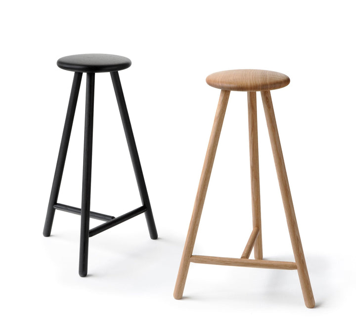 Perch Bar Stool - Nikari - Stools + Benches + Ottomans - Black Stained Oak - HORNE