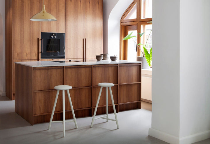 Perch Bar Stool - Nikari - Stools + Benches + Ottomans - Black Stained Oak - HORNE