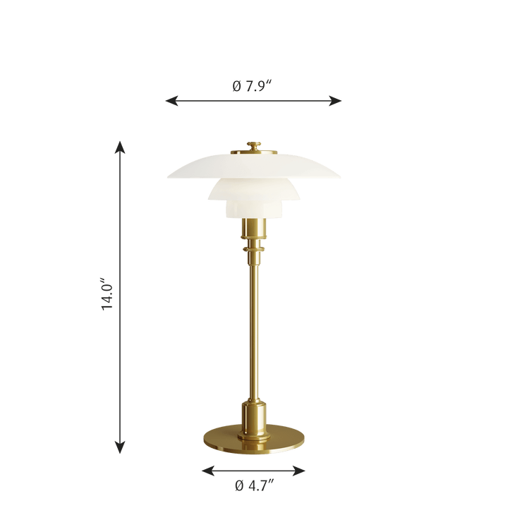 PH 2/1 Table Lamp - Louis Poulsen - Table + Task - Black - HORNE