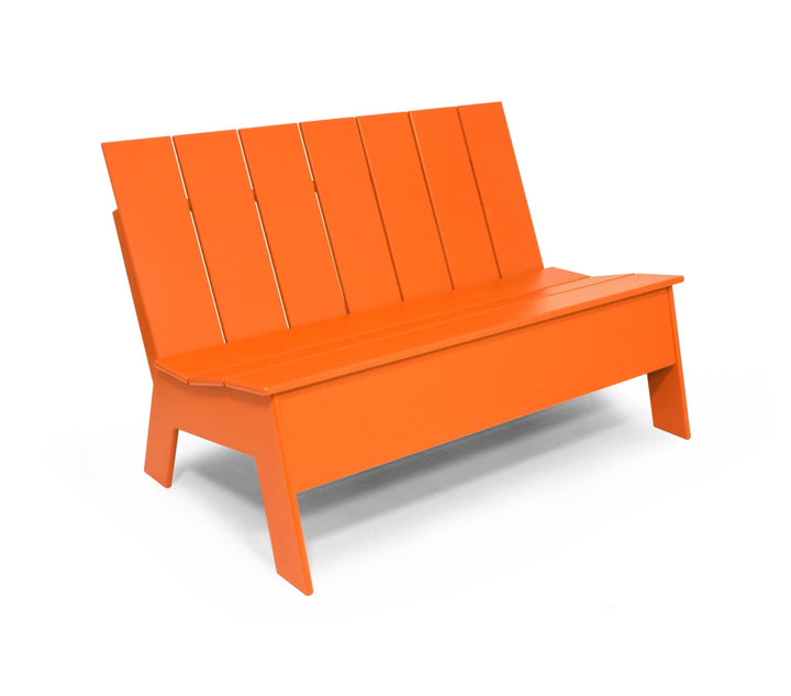 Picket Bench - Low Back - Loll Designs - Outdoor Furniture - Sunset Orange - HORNE
