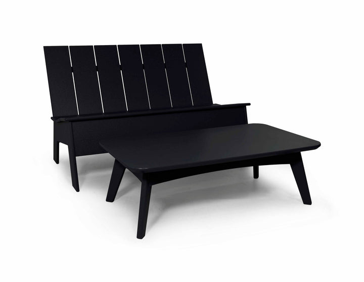 Picket Bench - Low Back - Loll Designs - Outdoor Furniture - Apple Red - HORNE