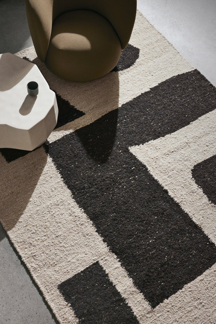 Piece Rug - Ferm Living Rugs - 118" x 78.7" - Off - White/ Coffee - HORNE