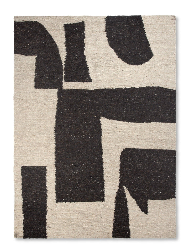 Piece Rug - Ferm Living Rugs - 118" x 78.7" - Off - White/ Coffee - HORNE