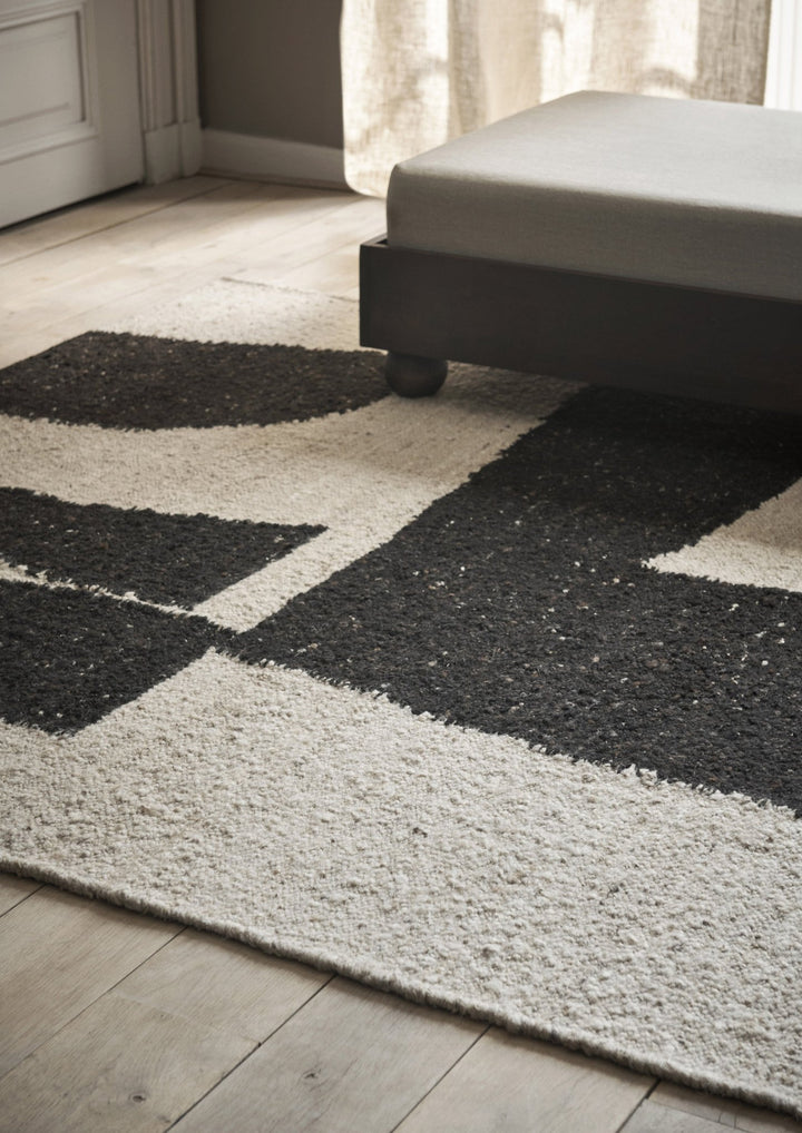 Piece Rug - Ferm Living Rugs - 118" x 78.7" - Off - White/ Coffee - HORNE