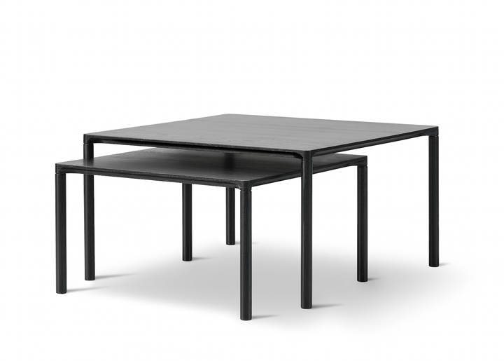 Piloti Coffee Table - Model 6720 - Fredericia - Tables - Short - 13.8" - Black Lacquered Oak - HORNE