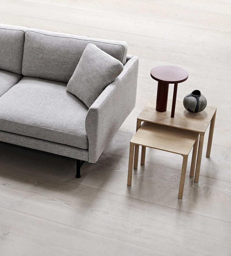 Piloti Side Table - Model 6705 - Fredericia - Tables - Short - Soaped Oak - HORNE