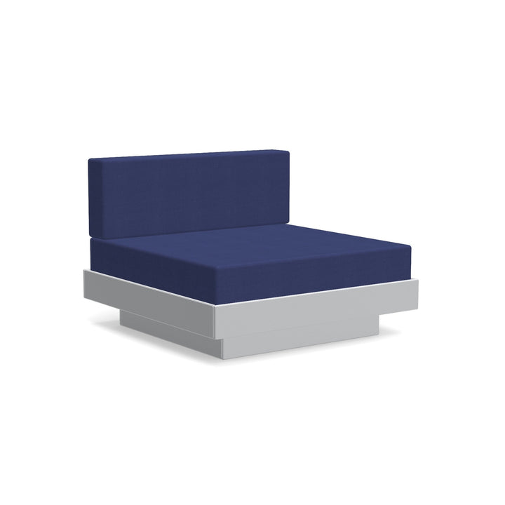 Platform One Lounge - Loll Designs - Outdoor Furniture - Driftwood - Navy - HORNE