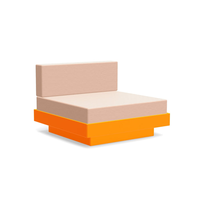 Platform One Lounge - Loll Designs - Outdoor Furniture - Sunset Orange - Petal - HORNE