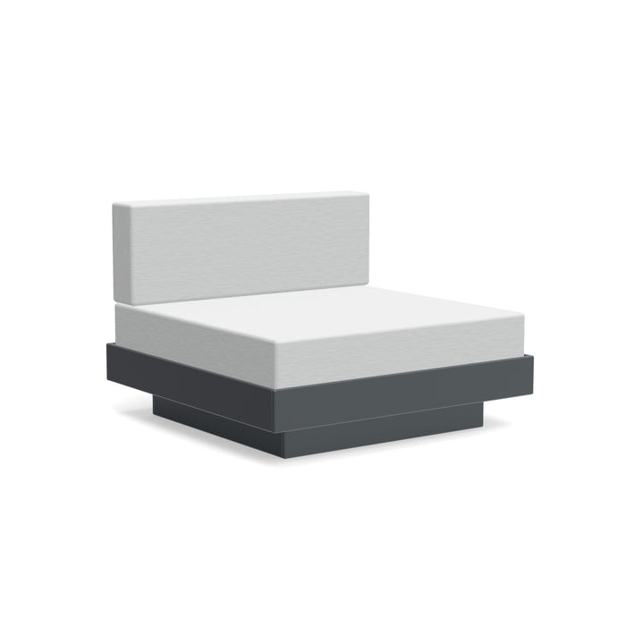 Platform One Lounge - Loll Designs - Outdoor Furniture - Charcoal Grey - Silver - HORNE