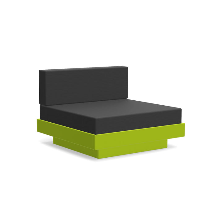 Platform One Lounge - Loll Designs - Outdoor Furniture - Leaf Green - Charcoal - HORNE