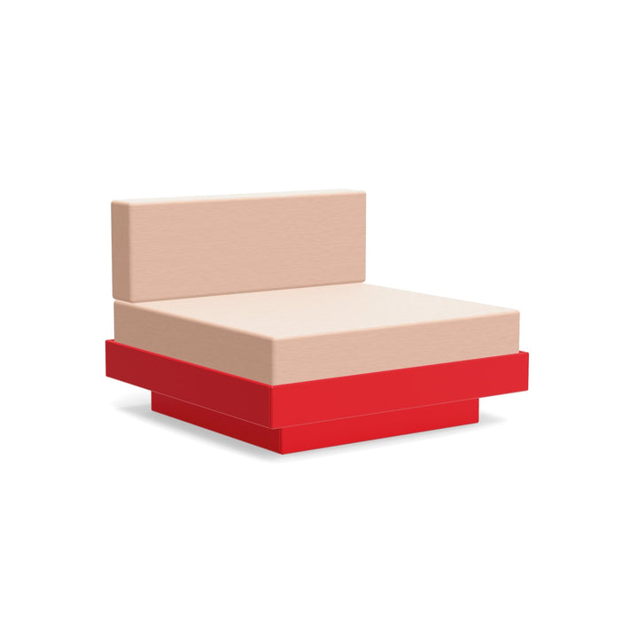Platform One Lounge - Loll Designs - Outdoor Furniture - Apple Red - Petal - HORNE