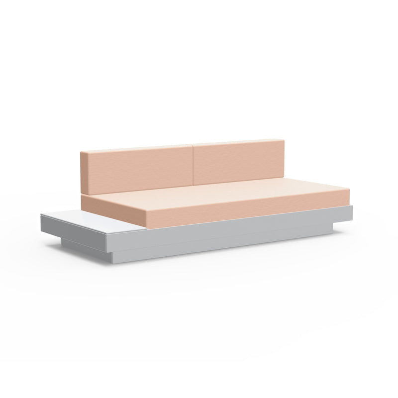 Platform One Sectional Sofa with Left/Right Table - Loll Designs - Outdoor Furniture - Black - Charcoal - HORNE