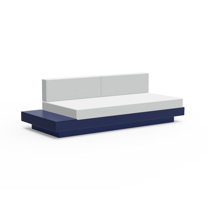 Platform One Sectional Sofa with Left/Right Table - Loll Designs - Outdoor Furniture - Navy Blue - Regatta - HORNE