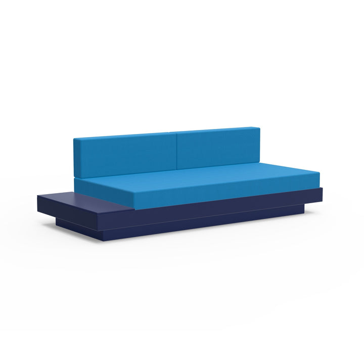 Platform One Sectional Sofa with Left/Right Table - Loll Designs - Outdoor Furniture - Navy Blue - Regatta - HORNE