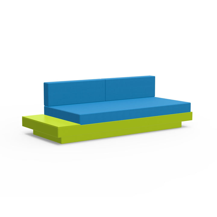 Platform One Sectional Sofa with Left/Right Table - Loll Designs - Outdoor Furniture - Leaf Green - Regatta - HORNE
