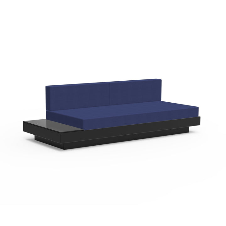 Platform One Sectional Sofa with Left/Right Table - Loll Designs - Outdoor Furniture - Black - Navy - HORNE