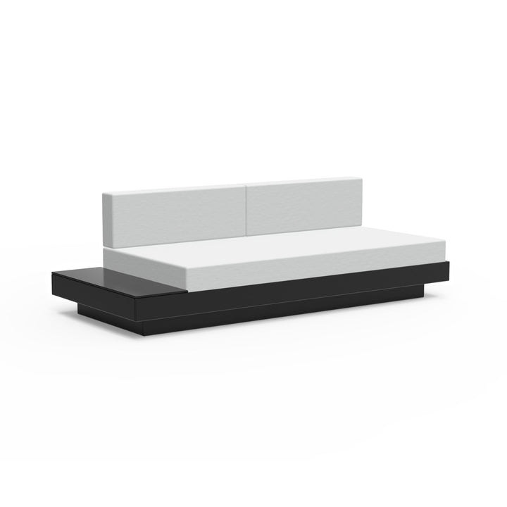 Platform One Sectional Sofa with Left/Right Table - Loll Designs - Outdoor Furniture - Black - Silver - HORNE