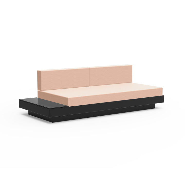 Platform One Sectional Sofa with Left/Right Table - Loll Designs - Outdoor Furniture - Black - Petal - HORNE