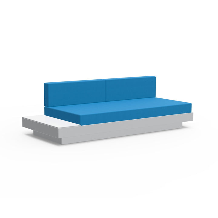 Platform One Sectional Sofa with Left/Right Table - Loll Designs - Outdoor Furniture - Driftwood - Regatta - HORNE