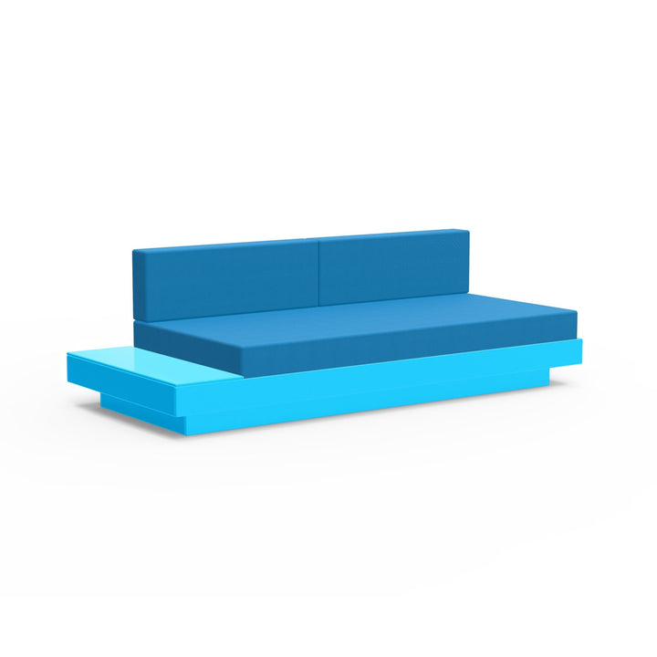 Platform One Sectional Sofa with Left/Right Table - Loll Designs - Outdoor Furniture - Sky Blue - Regatta - HORNE
