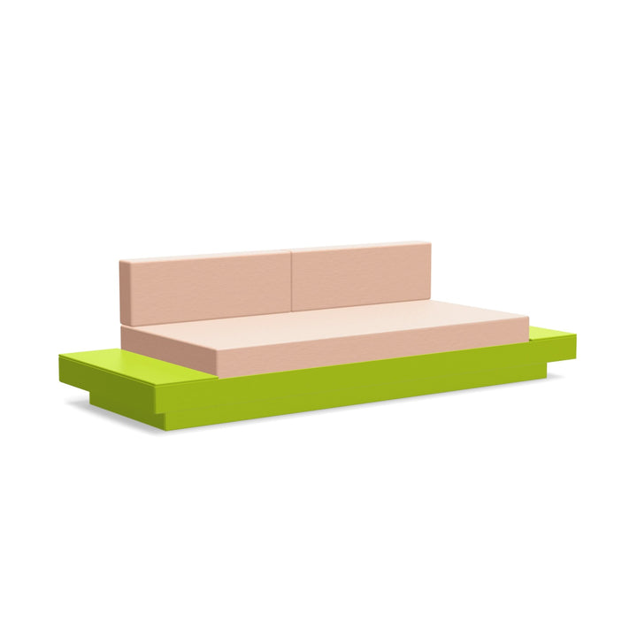 Platform One Sofa With Tables - Loll Designs - Outdoor Furniture - Leaf Green - Petal - HORNE