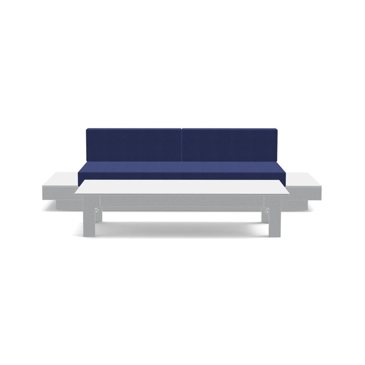Platform One Sofa With Tables - Loll Designs - Outdoor Furniture - Driftwood - Silver - HORNE