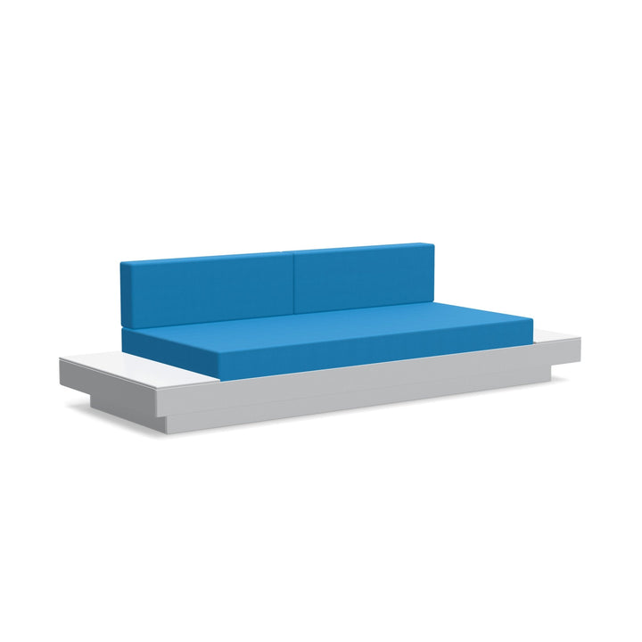Platform One Sofa With Tables - Loll Designs - Outdoor Furniture - Driftwood - Regatta - HORNE
