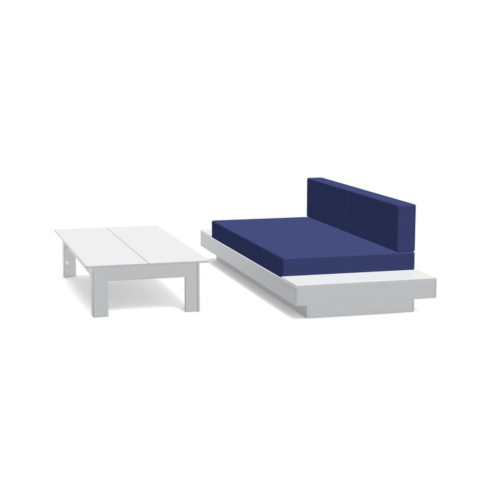 Platform One Sofa With Tables - Loll Designs - Outdoor Furniture - Driftwood - Silver - HORNE