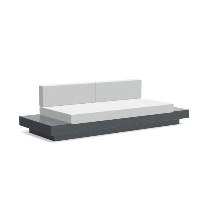 Platform One Sofa With Tables - Loll Designs - Outdoor Furniture - Charcoal Grey - Silver - HORNE