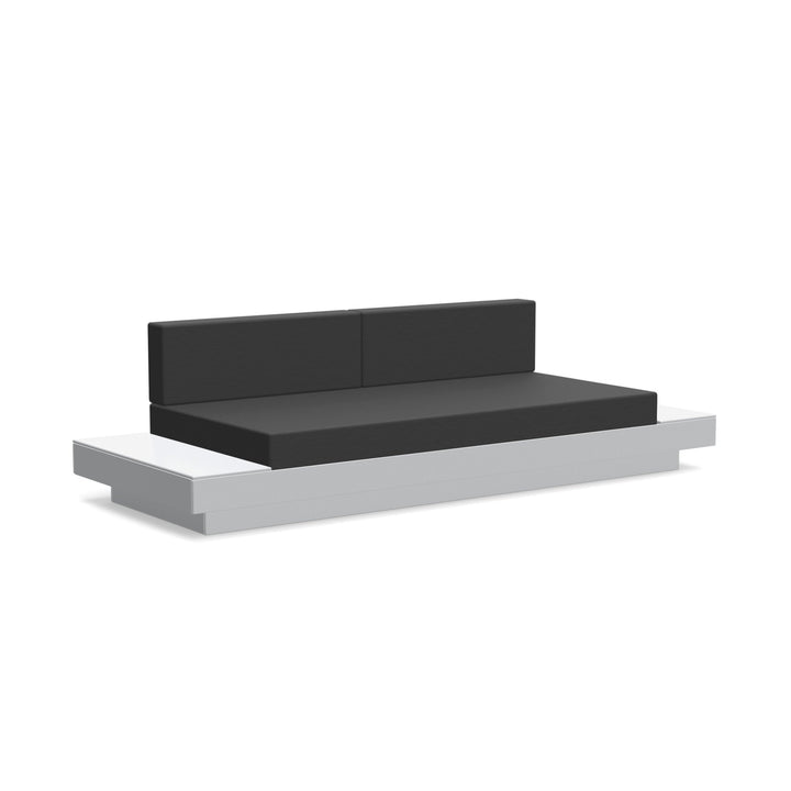 Platform One Sofa With Tables - Loll Designs - Outdoor Furniture - Driftwood - Charcoal - HORNE