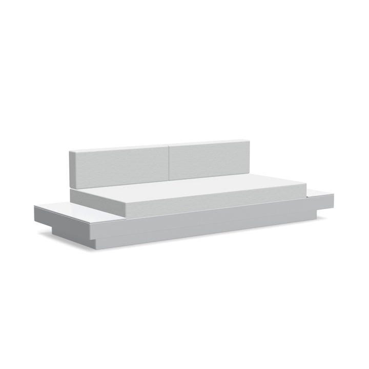 Platform One Sofa With Tables - Loll Designs - Outdoor Furniture - Driftwood - Silver - HORNE