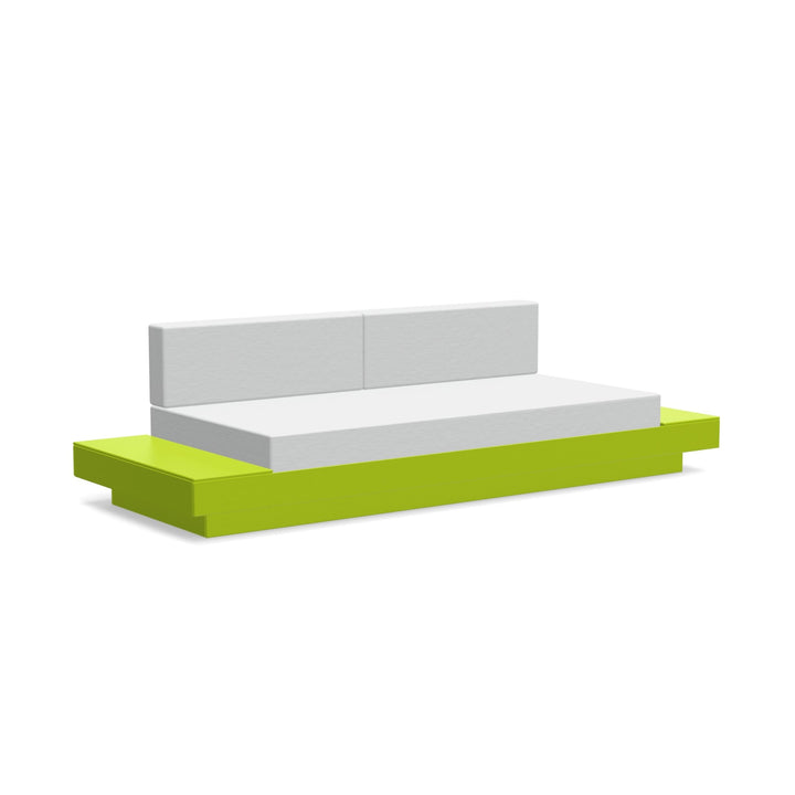 Platform One Sofa With Tables - Loll Designs - Outdoor Furniture - Leaf Green - Silver - HORNE