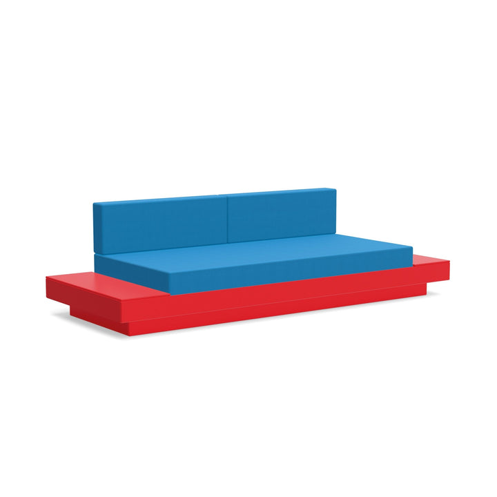Platform One Sofa With Tables - Loll Designs - Outdoor Furniture - Apple Red - Regatta - HORNE