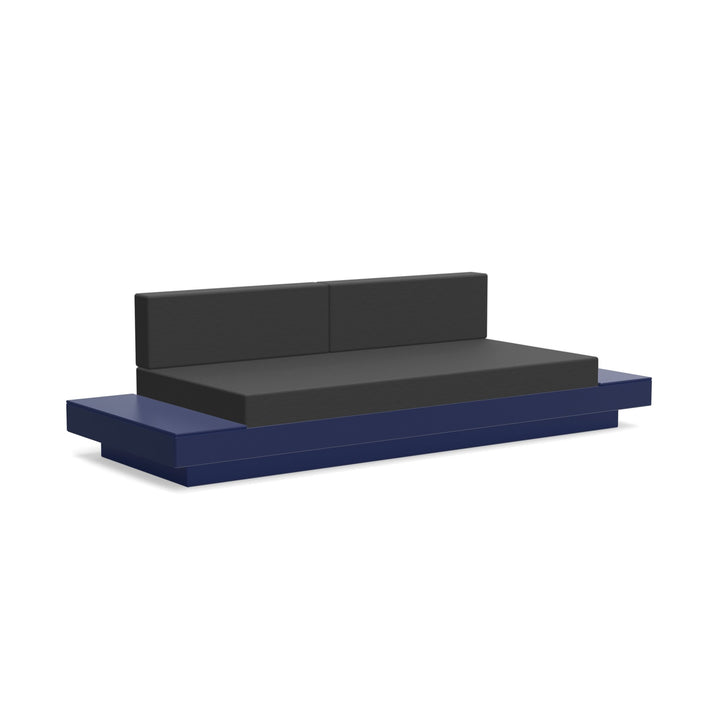 Platform One Sofa With Tables - Loll Designs - Outdoor Furniture - Navy Blue - Charcoal - HORNE