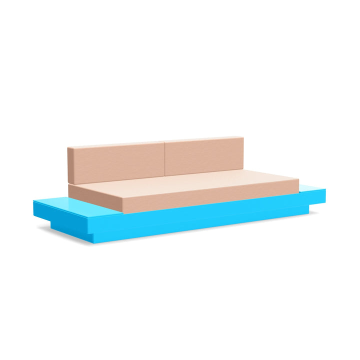 Platform One Sofa With Tables - Loll Designs - Outdoor Furniture - Sky Blue - Petal - HORNE