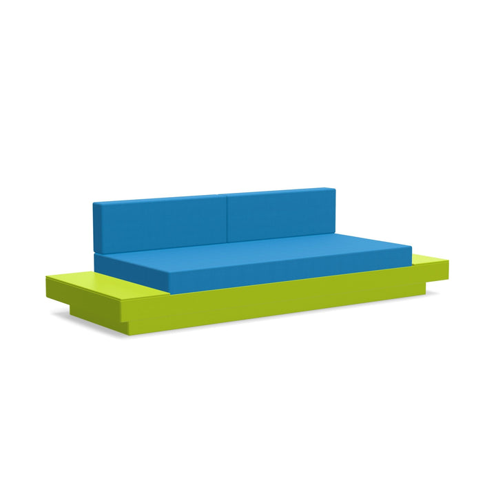 Platform One Sofa With Tables - Loll Designs - Outdoor Furniture - Leaf Green - Regatta - HORNE
