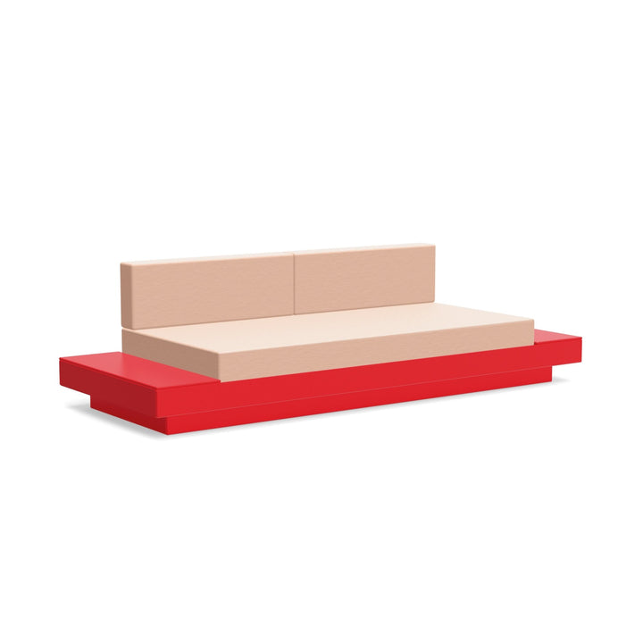 Platform One Sofa With Tables - Loll Designs - Outdoor Furniture - Apple Red - Petal - HORNE