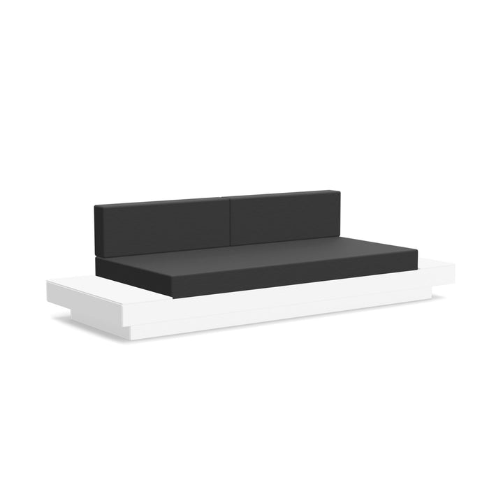 Platform One Sofa With Tables - Loll Designs - Outdoor Furniture - Cloud White - Charcoal - HORNE