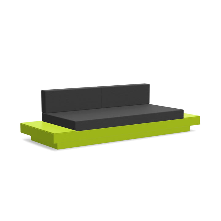 Platform One Sofa With Tables - Loll Designs - Outdoor Furniture - Leaf Green - Charcoal - HORNE
