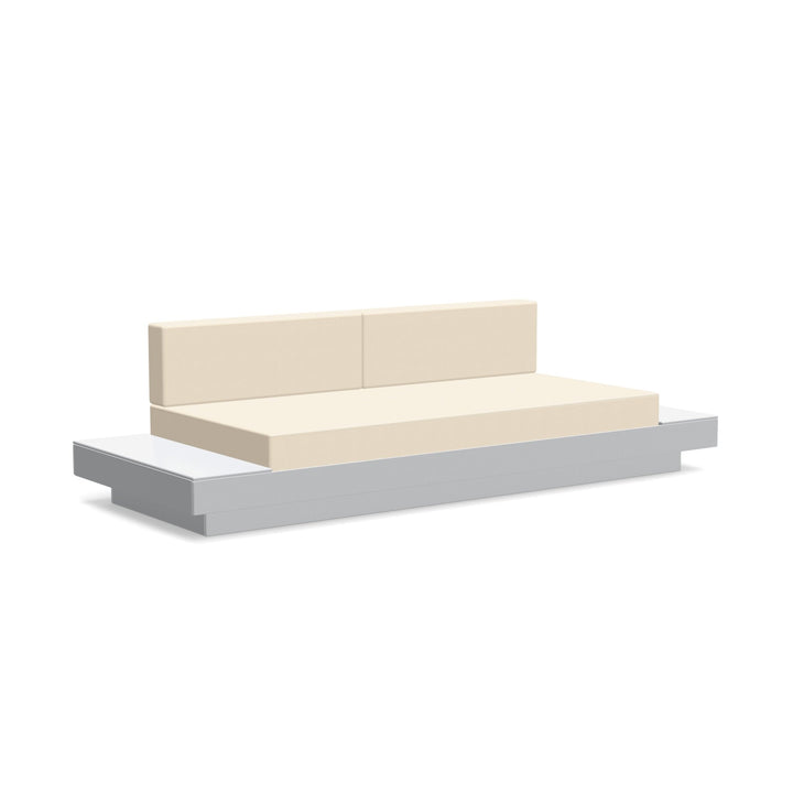 Platform One Sofa With Tables - Loll Designs - Outdoor Furniture - Driftwood - Flax - HORNE