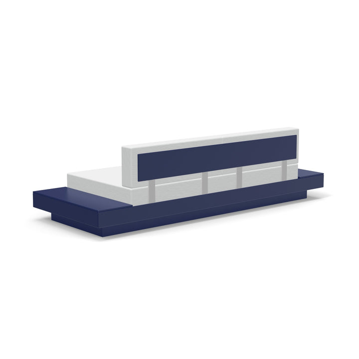 Platform One Sofa With Tables - Loll Designs - Outdoor Furniture - Driftwood - Silver - HORNE