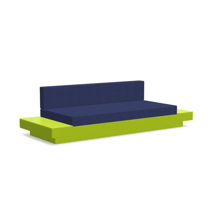 Platform One Sofa With Tables - Loll Designs - Outdoor Furniture - Leaf Green - Navy - HORNE