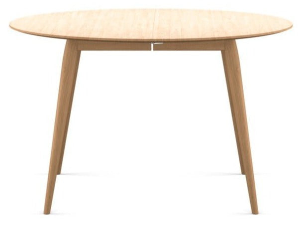 PLAYdinner Round Dining Table - Extendable - Bruunmunch - Tables - White Oiled Oak - No Plates - HORNE